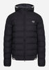 Fred Perry Jassen  Hooded insulated jacket - black 