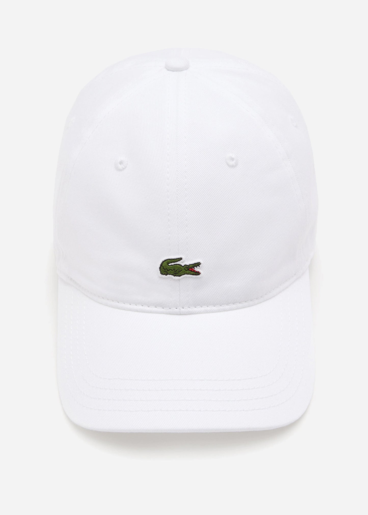 Lacoste Petten  Cotton twill logo cap - white 