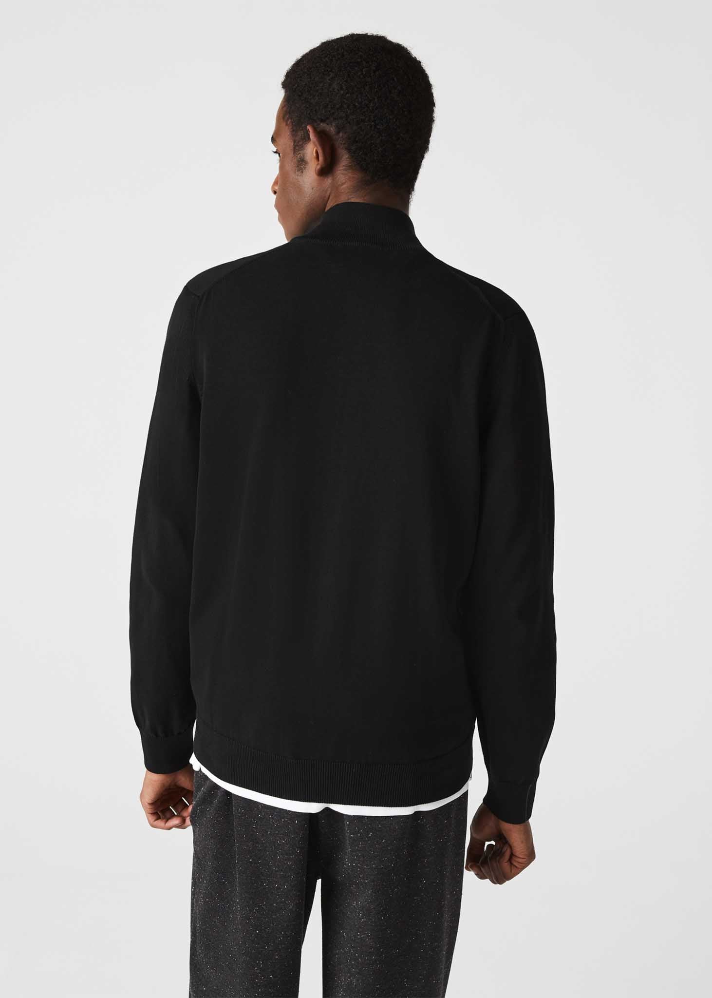 Lacoste Vesten  Zip through sweater - black 