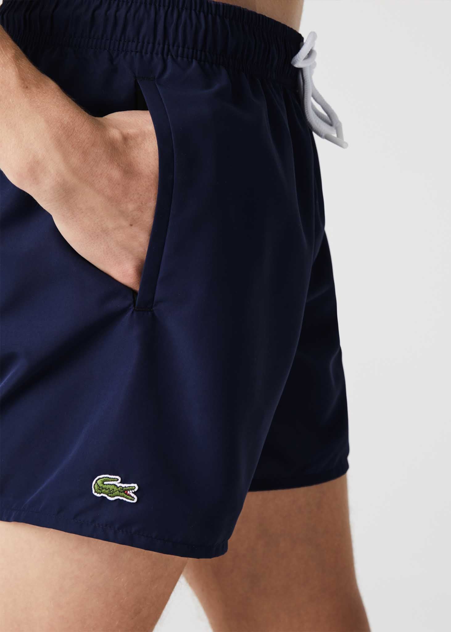 Lacoste swim shorts best sale navy