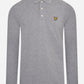 Lyle & Scott Longsleeve Polo's  LS polo shirt - mid grey marl 