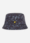 Lyle & Scott Bucket Hats  Cotton twill bucket hat - navy earth print 