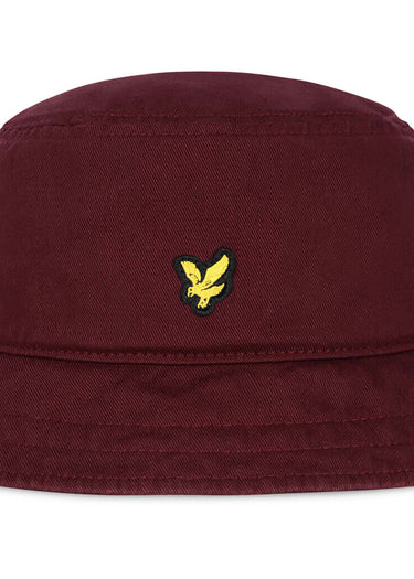 Lyle & Scott Bucket Hats  Cotton twill bucket hat - merlot 