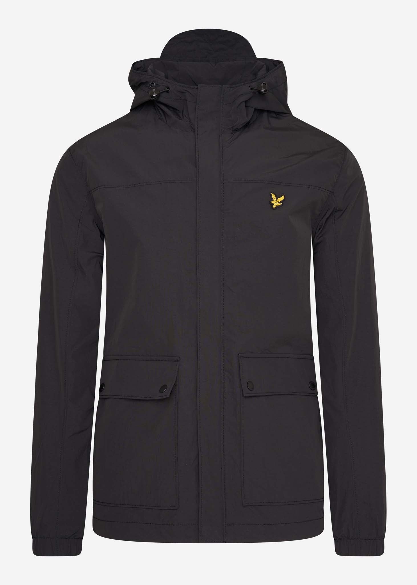 Lyle & Scott Jassen  Hooded pocket jacket - jet black 