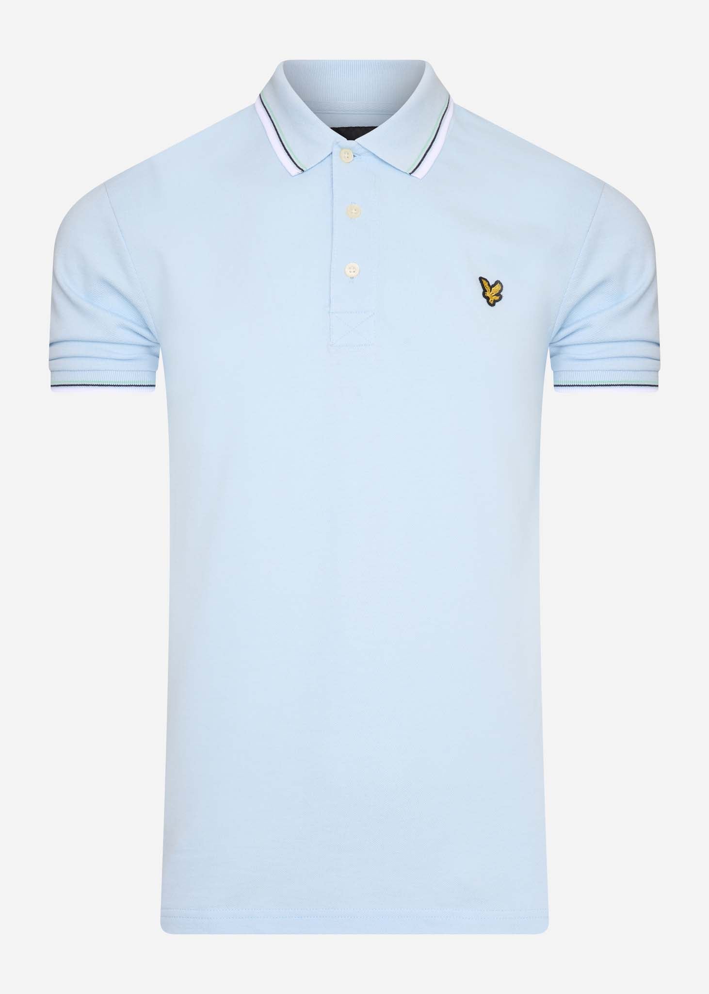 Lyle & Scott Polo's  Tipped polo shirt - deck blue white 