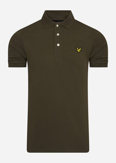 Lyle & Scott Polo's  Slim stretch polo - trek green 