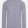 Lyle & Scott Overhemden  Slim fit gingham shirt - navy white 