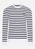 Lyle & Scott Truien  Breton stripe jumper - white 