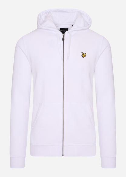 Lyle & Scott Vesten  Zip through hoodie - white 