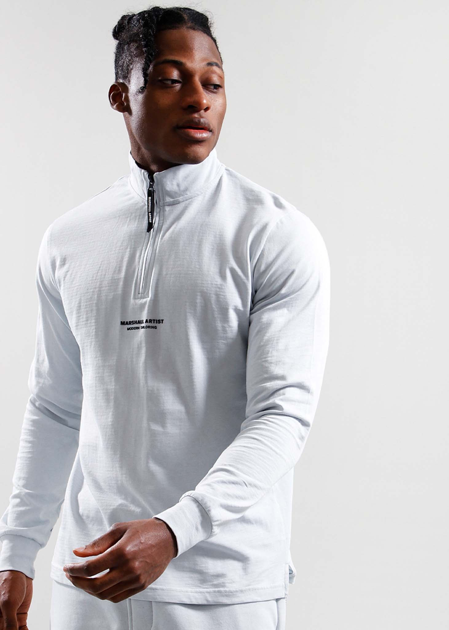 Marshall Artist Truien  Siren 1/4 zip - dolphin grey 