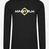 MA.Strum Longsleeve Tees  LS logo print tee - jet black 