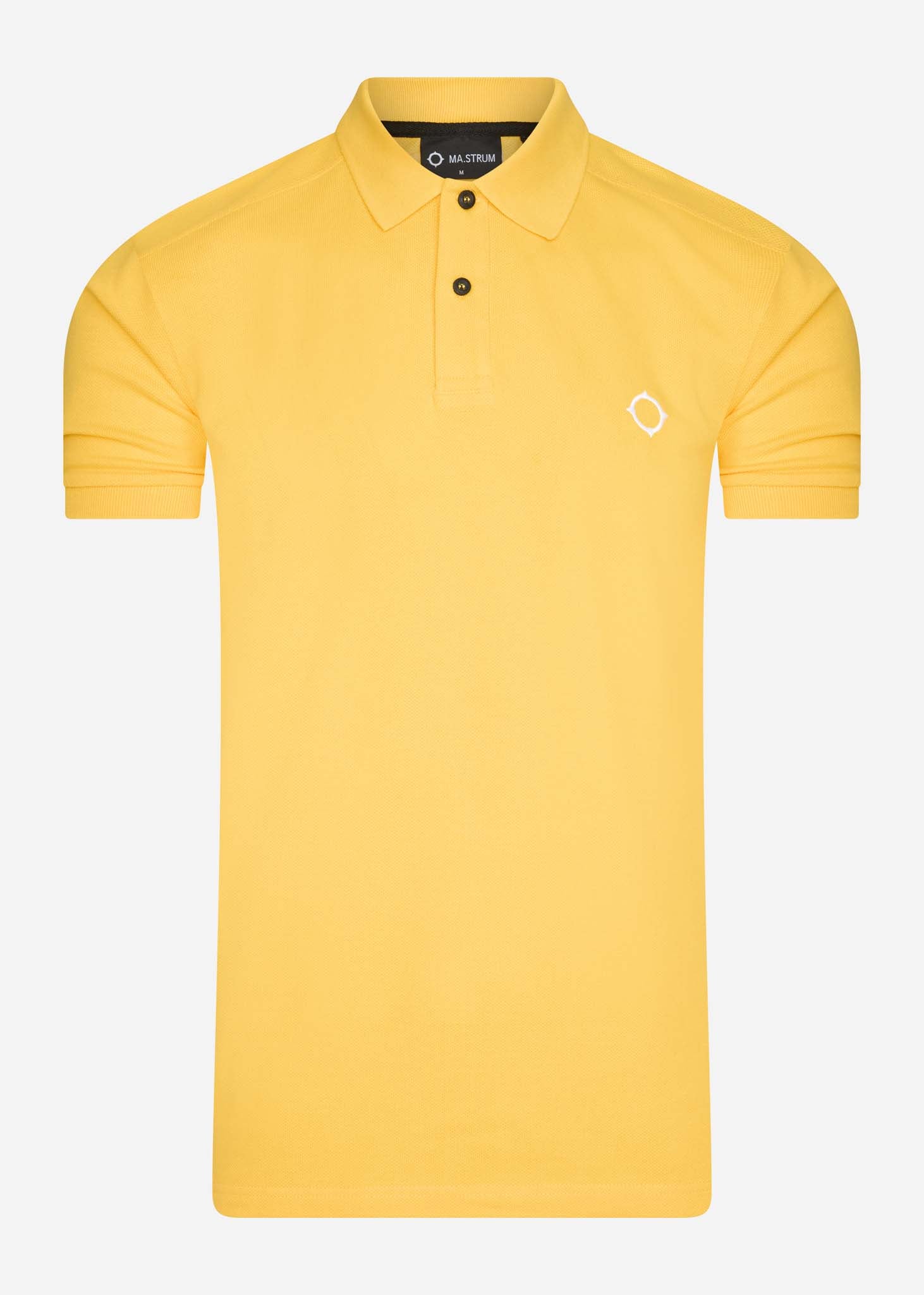 MA.Strum Polo's  SS pique polo - citrus yellow 