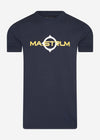 MA.Strum T-shirts  SS logo print tee - ink navy 