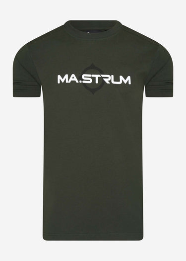 MA.Strum T-shirts  SS logo print tee - oil slick 