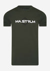 MA.Strum T-shirts  SS logo print tee - oil slick 