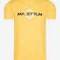 MA.Strum T-shirts  SS logo print tee - citrus yellow 