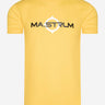 MA.Strum T-shirts  SS logo print tee - citrus yellow 