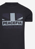 Peaceful Hooligan T-shirts  Flag t-shirt - black 