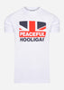 Peaceful Hooligan T-shirts  Flag t-shirt - white 