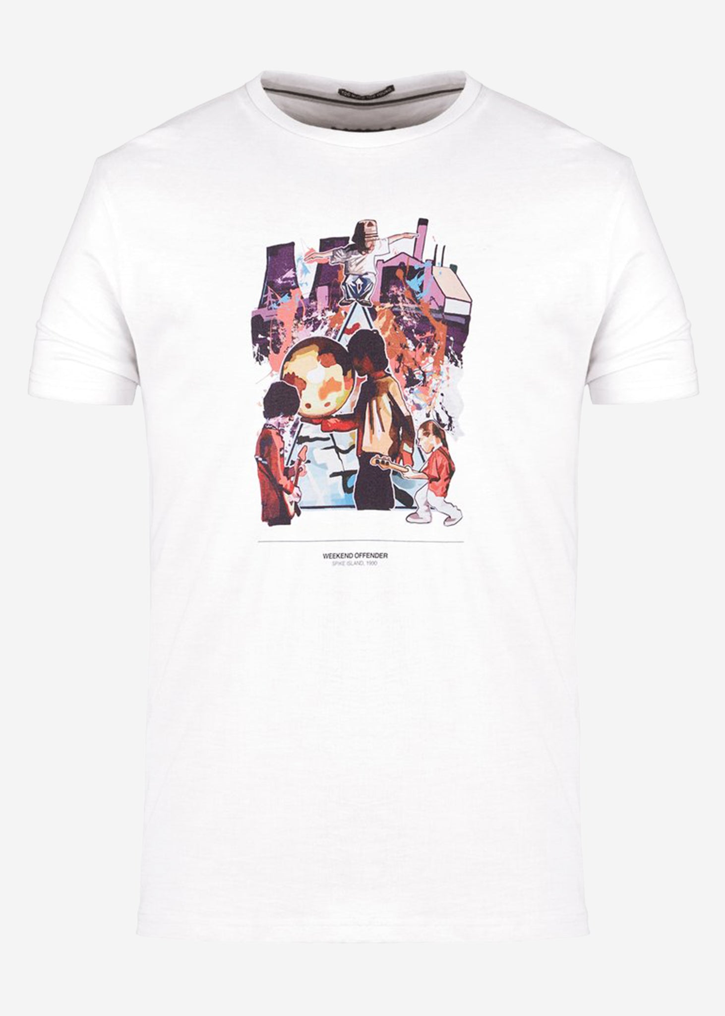 Weekend Offender T-shirts  Spike island tee - white 