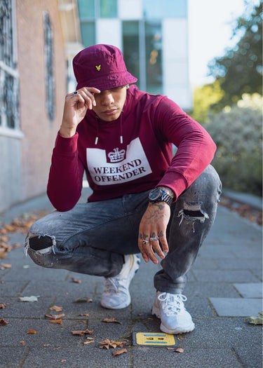 Lyle & Scott Bucket Hats  Cotton twill bucket hat - merlot 