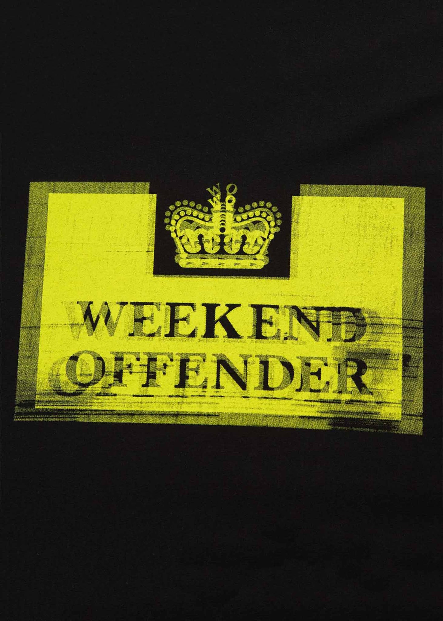 Weekend Offender T-shirts  Prison sulphur tee - black 