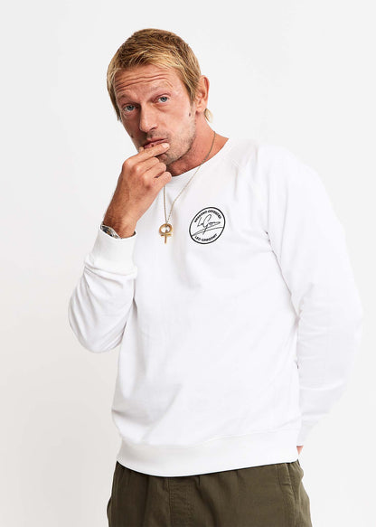 Weekend Offender Truien  Leo Gregory special sweat - white 