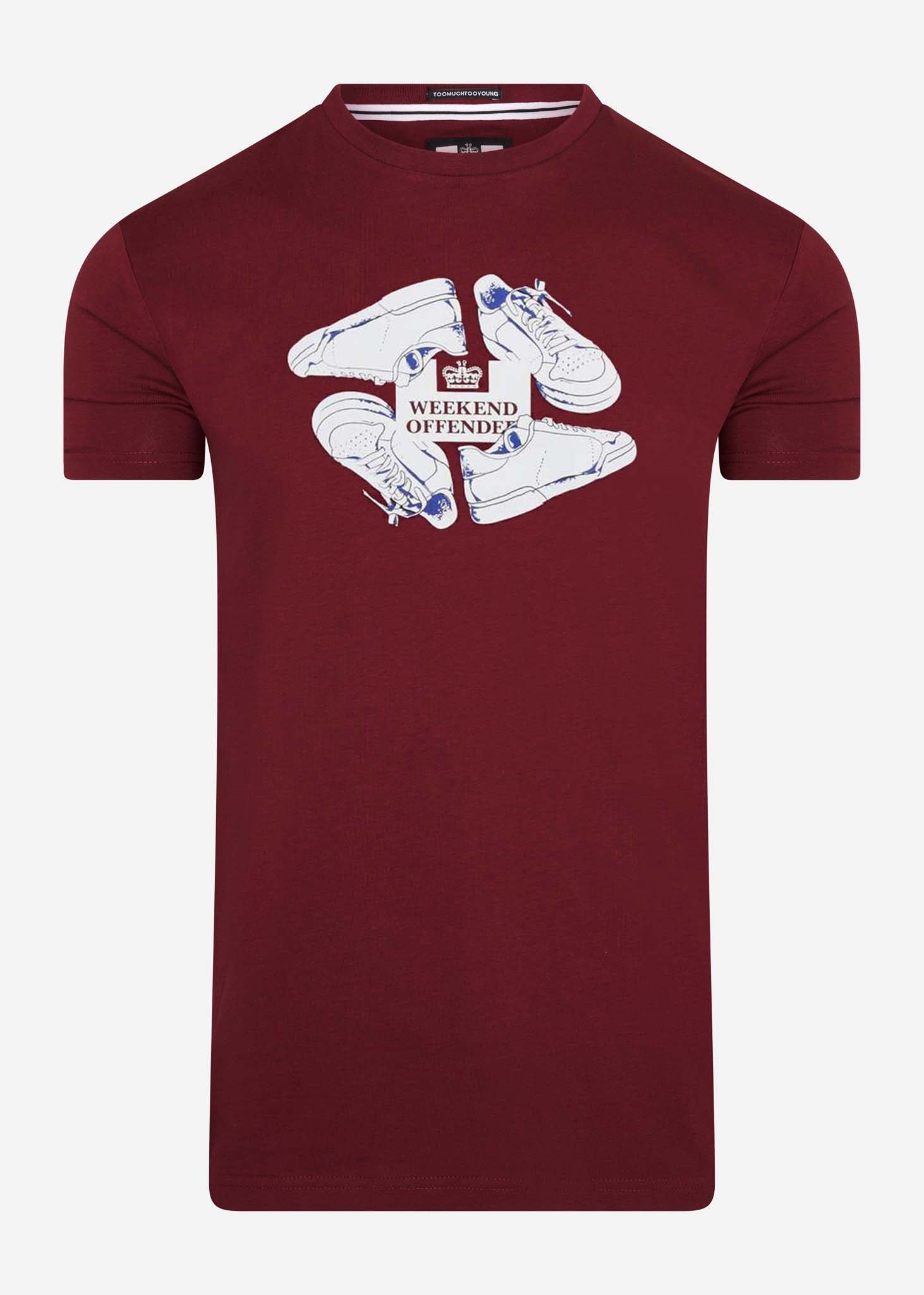 Weekend Offender T-shirts  Anacleti tee - claret 